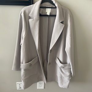 Oversized grey blazer